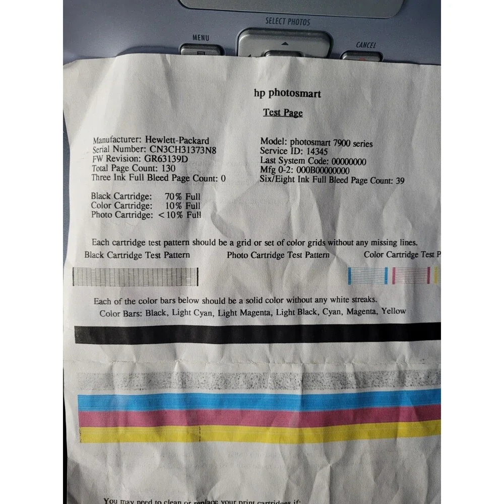 HP Photosmart 7960 Digital Photo Inkjet Printer
